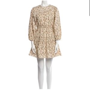 Rhode dress size small floral mini puff sleeve fall dress like new